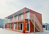 Maison préfabriquée à montage rapide, bâtiment mobile et compact pour camp de travail
