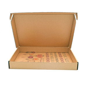 Source Factory Caja de embalaje de papel corrugado impresa personalizada barata 28cm 33cm Caja de entrega de pizza Caja de embalaje de alimentos - Product Image 2