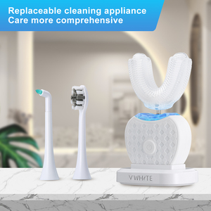 Set di spazzolini elettrici professionali <span class=keywords><strong>Sonic</strong></span> e a forma di U per adulti e bambini, sbiancamento dei denti con tecnologia a luce blu - Product Image 3