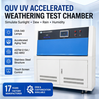 Testeur UV intelligent programmable Huishida en acier inoxydable haute précision pour équipement de chambre d'essai, garantie 1 an