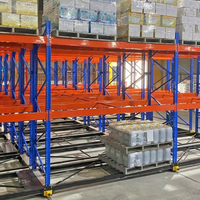 Système de rayonnage à palettes haute capacité, structure de stockage en acier robuste pour entrepôt