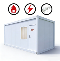 Maison conteneur portable, cabine modulaire prête à l'emploi pour bureau de chantier, dortoir