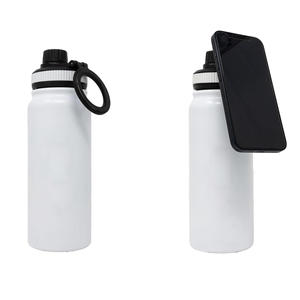 New Magnetic Lid 1000ml 304 Stainless Steel Eco-Friendly Sports Water <b>Bottle</b> with Phone Holder Thermal Insulation Back to School - Product Image 6