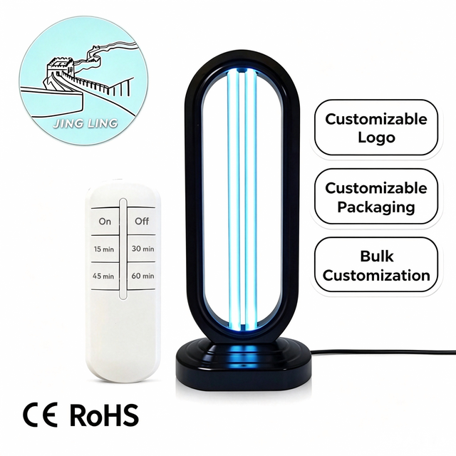 UV Light Sanitizer Lamp Remote Control 3 Speed Timings Energy Efficient Household Disinfection Device for Bed Bugs & Dust Mites
