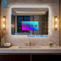 Miroir intelligent LED tactile avec écran TV, miroir de fitness et de gym pleine longueur pour entraînement à domicile, miroir de salle de bain magique avec Android