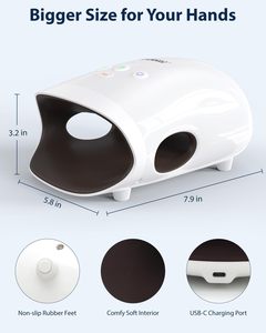 Masajeador de manos eléctrico Máquina de masaje de Palma inalámbrica con calor Mini Masajeador de manos de compresión de aire