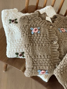 Ensemble de vêtements pour bébé en tricot avec logo personnalisé, vêtements d'hiver pour nouveau-nés, pulls, cardigans, vêtements pour bébés et tout-petits - Product Image 5