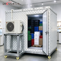 Conteneur de Refroidissement Mobile, Chambre Froide Portable, Chambre Froide Extérieure, Réfrigérateur-Congélateur Combiné, Chambre Froide Modulaire Transportable