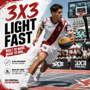 Tenues de basketball 3x3 personnalisées sublimées haut de gamme, maillots et shorts de streetball légers à séchage rapide, faible MOQ, ensemble OEM pour tournoi en <span class=keywords><strong>France</strong></span> - Product Image 2