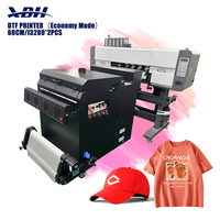 Nueva Impresora DTF de 60 cm con Doble Cabezal I3200 XP600, Tinta de Pigmento, 1 Año de Garantía, Máquina de Impresión de Película PET con Agitador de Banda