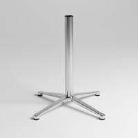 Base de chaise pivotante de bureau en alliage d'aluminium robuste de style moderne en forme de X pour la maison, le bureau, l'hôpital, la chambre, le salon et l'hôtel