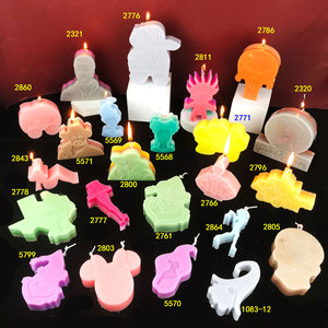 Moules de coulée en résine faits à la main pour bricolage ornements décoratifs Ins Style Silicone bricolage personnage bougie moule 2843 - Product Image 6