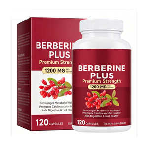 120 Capsules de Suppléments Berberine Plus, Extrait de Berberine 1200mg pour Femmes - Product Image 1