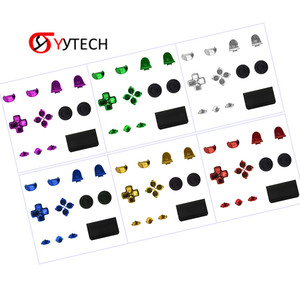 Syytech L1การพิมพ์โครเมี่ยม R1 L2ปุ่มทิศทาง R2ปุ่ม abxy D-Pad สำหรับ PlayStation ตัวควบคุม <span class=keywords><strong>PS4</strong></span> 4ชุด4.0 5.0ครบชุด - Product Image 1