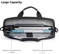 Sac à bandoulière pour ordinateur portable de voyage de 15,6 pouces, sacoche pour tablette, sac de messager pour voyage d'affaires, sac pour ordinateur portable personnalisé, vente en gros
