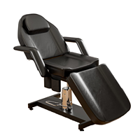 Fauteuil de massage et de soin professionnel moderne réglable hydrauliquement pour salon, salon de beauté, tatouage, spa, cils