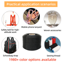 Factory Direct Sales FDY Black Common Polypropylene Yarn 150D-3000D Suitable for Luggage Straps Filament pp Yarn