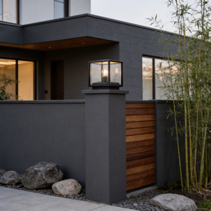 Lámpara de Pared Exterior Impermeable Senzhao de Nuevo Diseño, con Patrón Decorativo para Esquinas, Iluminación Superior e Inferior - Product Image 2