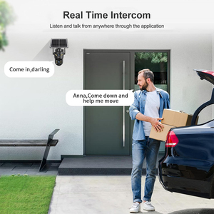 กล้องวงจรปิด LS VISION 4MP 2K Solar PTZ 4G WiFi PIR <span class=keywords><strong>AI</strong></span> ตรวจจับความเคลื่อนไหวของมนุษย์ ตรวจจับใบหน้า พร้อมระบบแจ้งเตือน  2 เลนส์ 2 จอภาพ - Product Image 4