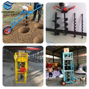 استخدام حديقة البنزين آلة مثقاب التربة الأرضية مقطورة متنقلة نوع آلة حفر حفرة - Product Image 2
