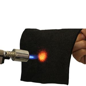 Tappetino antincendio in fibra di PANOX di spessore 2MM-8MM ISO9001:2008/DIN4102-1.UL94-V0 nero certificato - Product Image 2