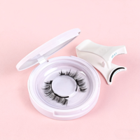 Kit de cils magnétiques réutilisables sans colle sans doublure Quantum cils magnétiques avec applicateur vente en gros