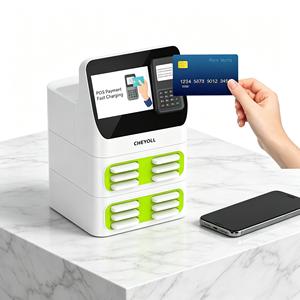 Station de location de batteries externes à 12 emplacements avec terminal de point de vente intégré - Station de recharge partagée avec paiement par carte de crédit pour les entreprises - Product Image 1