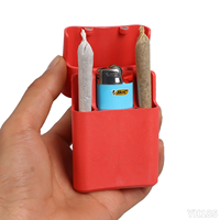 Vente en gros de couvercles magnétiques dégradables de 105 mm pour étui à cigarettes avec 2 trous pour cigarettes et 1 trou pour briquet, accessoires pour fumeurs