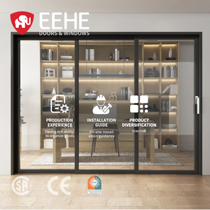 Eehe Puertas Corredizas de Vidrio con Persianas Incorporadas Aluminio Rotura Térmica Reducción de Ruido Exterior Puerta Corredera de Vidrio - Product Image 1