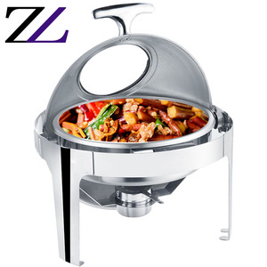 Lot de plats à friser pour pain, plateau chauffant en acier inoxydable, plaqué argent, 2 pièces, 8qt - Product Image 2