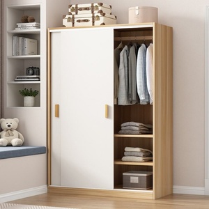 Armoire simple blanche moderne au design compact, meuble de chambre à coucher, coiffeuse, écologique, autoportante, grande taille - Product Image 3