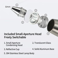 Lampe torche professionnelle d'identification de jade, lumière UV 365nm, rechargeable par USB, indice de protection IP54, testeur de pierres précieuses pour ambre et émeraude