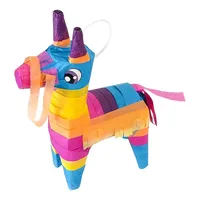 Nicro – jouet de décoration d'anniversaire en plein air, alpaga, cheval d'âne, Fiesta mexicaine, jeu de fête à thème, Pinata avec bandeau et chauve-souris