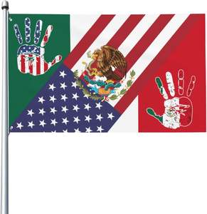 3x5 pies Nuestra Señora Virgen De Guadalupe Bandera Mexicana Americana - Product Image 4