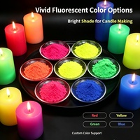 Poudre de pigment fluorescent néon haute luminosité, colorant pour bougies compatible avec la cire de paraffine et de soja pour la fabrication de bougies