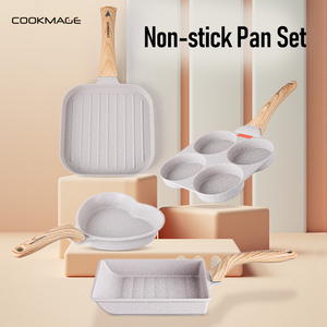 Sartén Antiadherente <span class=keywords><strong>de</strong></span> Aleación <span class=keywords><strong>de</strong></span> Aluminio con Revestimiento <span class=keywords><strong>de</strong></span> Piedra Maifan para Huevos y Hamburguesas, Juego <span class=keywords><strong>de</strong></span> 4 Piezas, Utensilios <span class=keywords><strong>de</strong></span> Cocina Infantiles con Mango <span class=keywords><strong>de</strong></span> Madera - Product Image 5