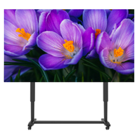 Téléviseur LED mobile tactile M-Shine P1.25 version économique COB 4K avec garantie de 2 ans, son surround stéréo immersif, écran interactif mural
