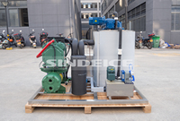 Machine à glace en paillettes industrielle marine de 2 tonnes, prix usine, économe en énergie, compatible OEM et ODM, pour ports de pêche
