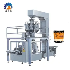 Automatic doypack sugar cookies biscuits chips pet frozen food Multi-Function snacks premade bag packaging machine
