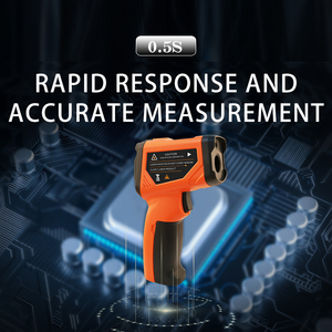 <span class=keywords><strong>Vici</strong></span> TM750A -50 ~ 750C Pantalla LCD colorida Termómetro infrarrojo industrial Pistola láser IR - Product Image 2