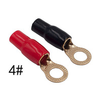 Connecteur électrique Type d'anneau Batterie ronde non isolée Tube de terre en cuivre Bornes à sertir Cosses de câble pour haute tension