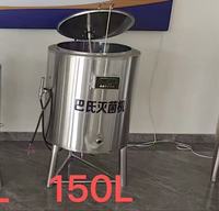 Machine de pasteurisation domestique par lots de 150L pour beurre et vinaigre, pasteurisateur de 500L et 1000L pour lait, jus de fruits et légumes
