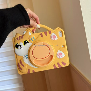 Funda Protectora de Silicona 3D con Diseño de Gato Divertido para iPad 10 10.<span class=keywords><strong>9</strong></span> Pulgadas 2022, Funda Antigolpes para Tablet A16 <span class=keywords><strong>Pad</strong></span> 11, Diseño de Dibujos Animados - Product Image 2
