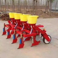 Semoir multi-cultures 2 à 5 rangs pour soja, maïs, arachides avec applicateur d'engrais, monté sur tracteur