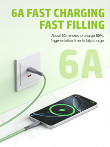 Câble USB Type-C vers Type-C de qualité supérieure, 120W, moulé par injection, câble tressé Caterpillar 6A, charge rapide - Product Image 3