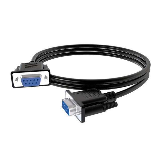 RS232 DB9 Cable 9-Pin Straight Male/Female Connector Custom Logo 1080P for Computer Projector & HDTV with PVC Jacket