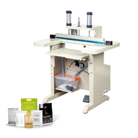 Machine de scellage pneumatique à impulsion DMX pour sacs, refroidie par eau, pour déchets, à découpe verticale, à commande au pied, pour grands sacs en plastique