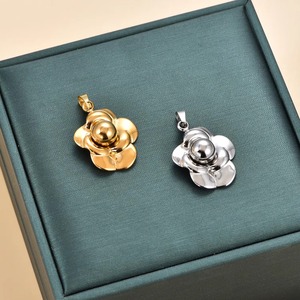 Breloques en forme de rose, vintage, en métal, acier inoxydable, pendentif fleur 3D, fabrication de bijoux DIY, accessoires pour bracelets et colliers, pour femmes - Product Image 5