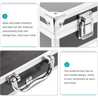Valise de transport en aluminium pour outils/appareils photo avec mousse personnalisée, étanche et antichoc, disponible en OEM/ODM