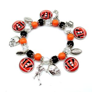 2026 Nieuwe Aanwinsten 32 Voetbalteams Sport Rekbaar Charm Armband Voetbal Basketbal Armbanden Sieraden Sport Team Armband - Product Image 3